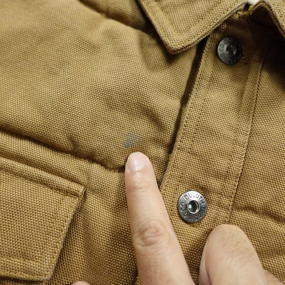 Duluth Trading Superior Fire Hose Quilted Shirt Jac Men's Size Large Brown - Picture 8 of 12
